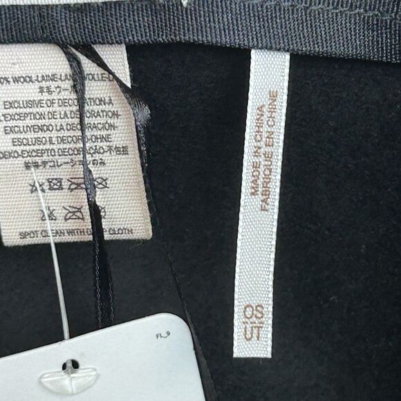 Free People Wool Fedora Hat Black W/ Leather Band One Size $78 - Picture 8 of 11